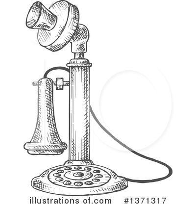 Royalty-Free (RF) Telephone Clipart Illustration by Vector Tradition SM - Stock Sample #1371317