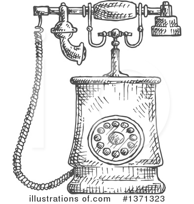 Royalty-Free (RF) Telephone Clipart Illustration by Vector Tradition SM - Stock Sample #1371323