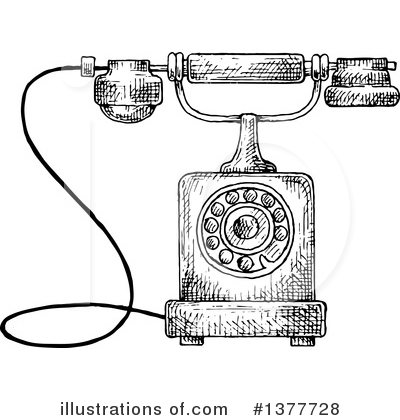 Royalty-Free (RF) Telephone Clipart Illustration by Vector Tradition SM - Stock Sample #1377728