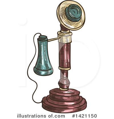 Royalty-Free (RF) Telephone Clipart Illustration by Vector Tradition SM - Stock Sample #1421150