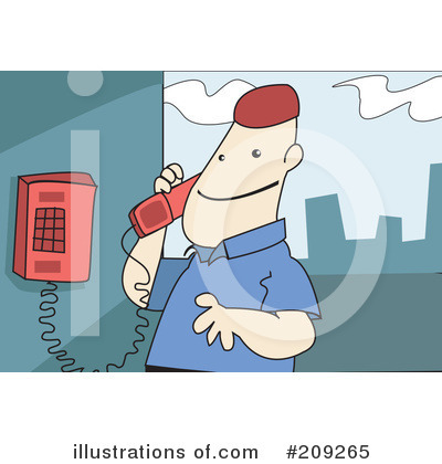 Royalty-Free (RF) Telephone Clipart Illustration by mayawizard101 - Stock Sample #209265