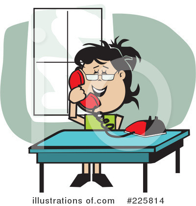 Royalty-Free (RF) Telephone Clipart Illustration by David Rey - Stock Sample #225814