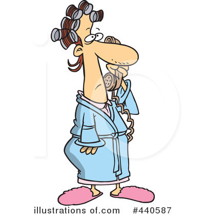 Royalty-Free (RF) Telephone Clipart Illustration by toonaday - Stock Sample #440587