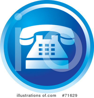 Royalty-Free (RF) Telephone Clipart Illustration by Lal Perera - Stock Sample #71629