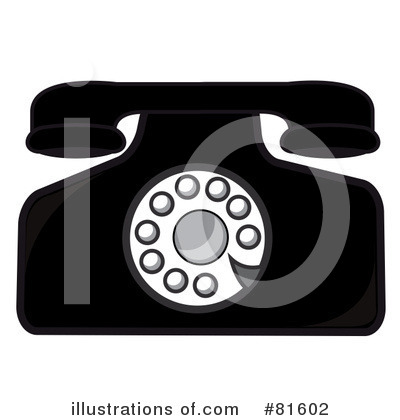 Royalty-Free (RF) Telephone Clipart Illustration by Pams Clipart - Stock Sample #81602