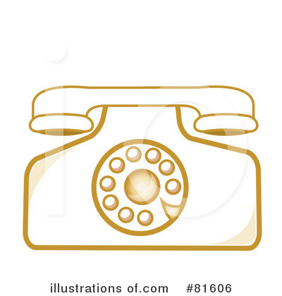 Royalty-Free (RF) Telephone Clipart Illustration by Pams Clipart - Stock Sample #81606