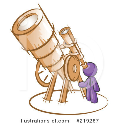 Royalty-Free (RF) Telescope Clipart Illustration by Leo Blanchette - Stock Sample #219267