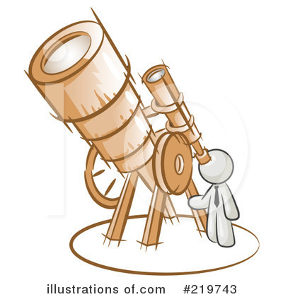 Royalty-Free (RF) Telescope Clipart Illustration by Leo Blanchette - Stock Sample #219743