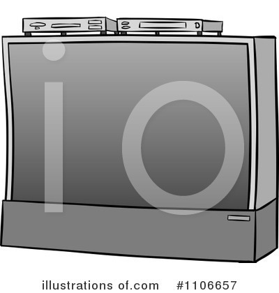 Royalty-Free (RF) Television Clipart Illustration by Cartoon Solutions - Stock Sample #1106657