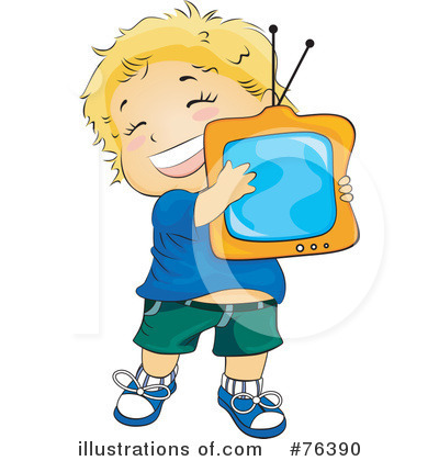 Royalty-Free (RF) Television Clipart Illustration by BNP Design Studio - Stock Sample #76390