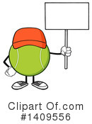 Tennis Ball Character Clipart #1409556 by Hit Toon