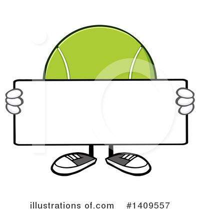 Royalty-Free (RF) Tennis Ball Character Clipart Illustration by Hit Toon - Stock Sample #1409557
