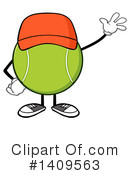 Tennis Ball Character Clipart #1409563 by Hit Toon