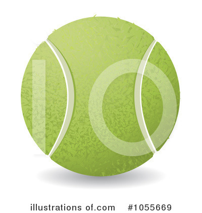 Royalty-Free (RF) Tennis Ball Clipart Illustration by MilsiArt - Stock Sample #1055669
