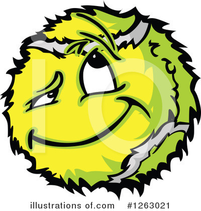 Royalty-Free (RF) Tennis Ball Clipart Illustration by Chromaco - Stock Sample #1263021
