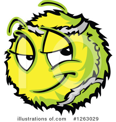 Royalty-Free (RF) Tennis Ball Clipart Illustration by Chromaco - Stock Sample #1263029