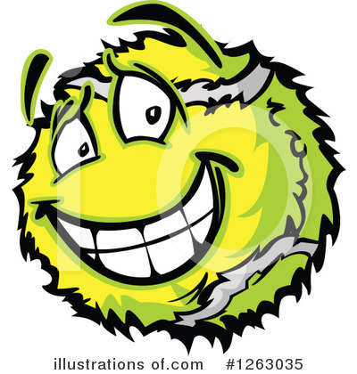 Royalty-Free (RF) Tennis Ball Clipart Illustration by Chromaco - Stock Sample #1263035