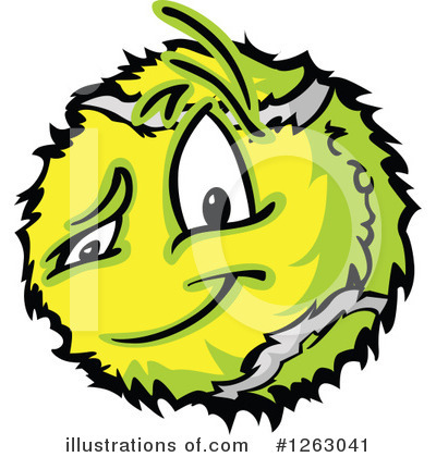 Royalty-Free (RF) Tennis Ball Clipart Illustration by Chromaco - Stock Sample #1263041
