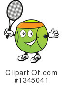 Tennis Ball Clipart #1345041 by Vector Tradition SM