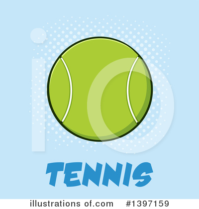 Royalty-Free (RF) Tennis Ball Clipart Illustration by Hit Toon - Stock Sample #1397159