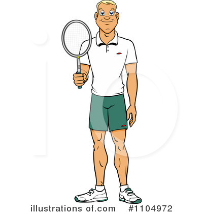 Royalty-Free (RF) Tennis Clipart Illustration by Cartoon Solutions - Stock Sample #1104972