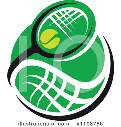 Royalty-Free (RF) Tennis Clipart Illustration by Vector Tradition SM - Stock Sample #1108786