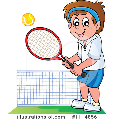 Royalty-Free (RF) Tennis Clipart Illustration by visekart - Stock Sample #1114856