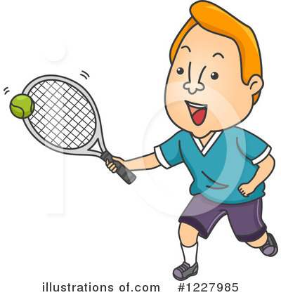 Royalty-Free (RF) Tennis Clipart Illustration by BNP Design Studio - Stock Sample #1227985