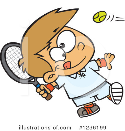 Royalty-Free (RF) Tennis Clipart Illustration by toonaday - Stock Sample #1236199