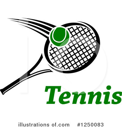 Royalty-Free (RF) Tennis Clipart Illustration by Vector Tradition SM - Stock Sample #1250083