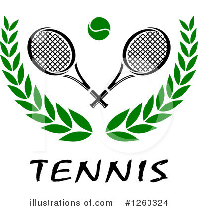 Royalty-Free (RF) Tennis Clipart Illustration by Vector Tradition SM - Stock Sample #1260324