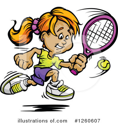 Tennis Racket Clipart #1260607 by Chromaco