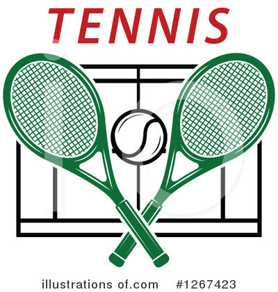 Royalty-Free (RF) Tennis Clipart Illustration by Vector Tradition SM - Stock Sample #1267423