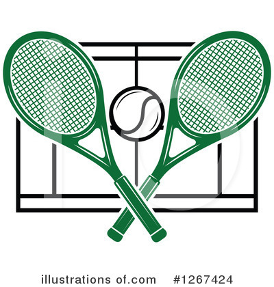 Royalty-Free (RF) Tennis Clipart Illustration by Vector Tradition SM - Stock Sample #1267424