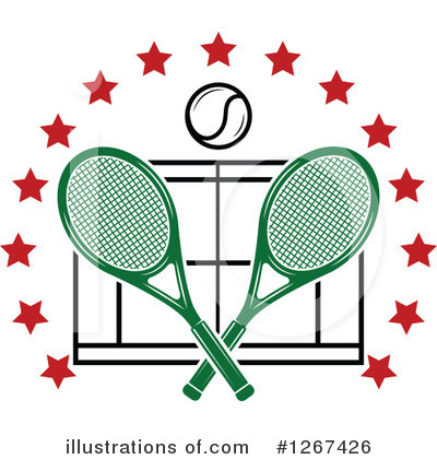 Royalty-Free (RF) Tennis Clipart Illustration by Vector Tradition SM - Stock Sample #1267426