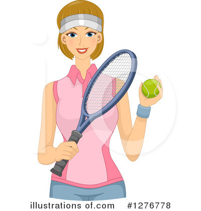 Royalty-Free (RF) Tennis Clipart Illustration by BNP Design Studio - Stock Sample #1276778