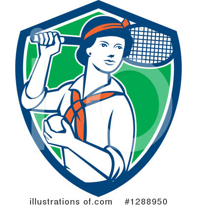 Royalty-Free (RF) Tennis Clipart Illustration by patrimonio - Stock Sample #1288950