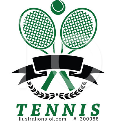 Royalty-Free (RF) Tennis Clipart Illustration by Vector Tradition SM - Stock Sample #1300086