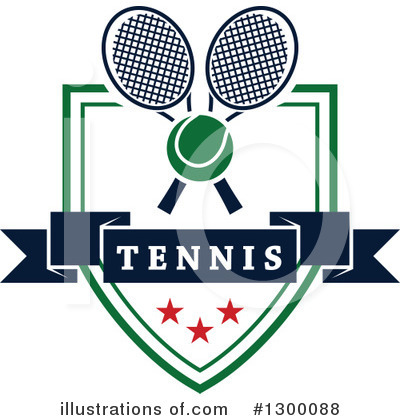 Royalty-Free (RF) Tennis Clipart Illustration by Vector Tradition SM - Stock Sample #1300088