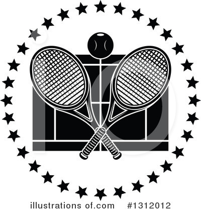 Royalty-Free (RF) Tennis Clipart Illustration by Vector Tradition SM - Stock Sample #1312012