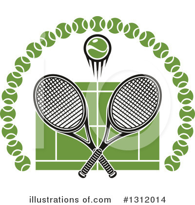 Royalty-Free (RF) Tennis Clipart Illustration by Vector Tradition SM - Stock Sample #1312014