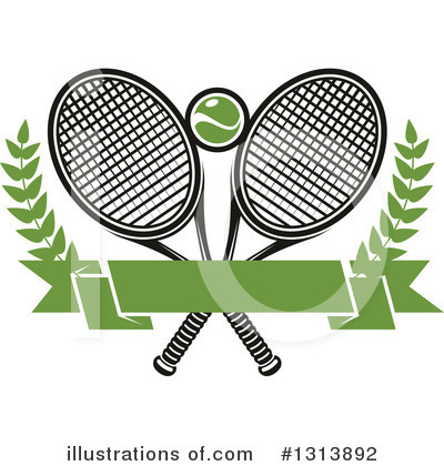Royalty-Free (RF) Tennis Clipart Illustration by Vector Tradition SM - Stock Sample #1313892
