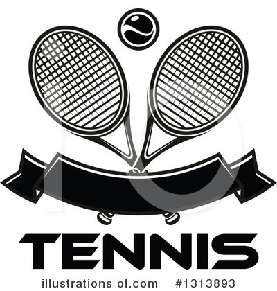 Royalty-Free (RF) Tennis Clipart Illustration by Vector Tradition SM - Stock Sample #1313893