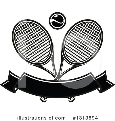 Royalty-Free (RF) Tennis Clipart Illustration by Vector Tradition SM - Stock Sample #1313894