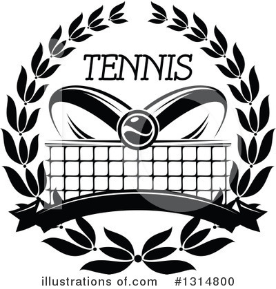 Royalty-Free (RF) Tennis Clipart Illustration by Vector Tradition SM - Stock Sample #1314800