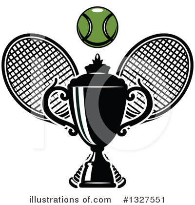 Royalty-Free (RF) Tennis Clipart Illustration by Vector Tradition SM - Stock Sample #1327551