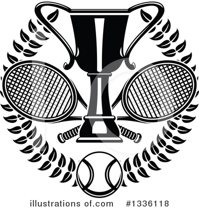 Royalty-Free (RF) Tennis Clipart Illustration by Vector Tradition SM - Stock Sample #1336118