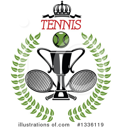 Royalty-Free (RF) Tennis Clipart Illustration by Vector Tradition SM - Stock Sample #1336119
