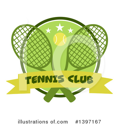 Royalty-Free (RF) Tennis Clipart Illustration by Hit Toon - Stock Sample #1397167