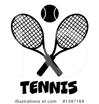 Royalty-Free (RF) Tennis Clipart Illustration by Hit Toon - Stock Sample #1397169